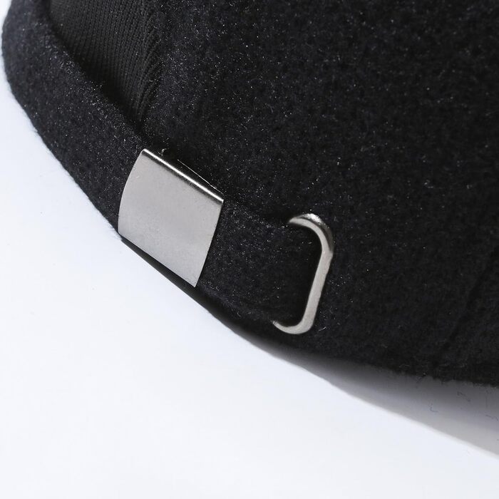 Кепка YAMEE для чоловіків на зиму з відкидними навушниками, тепла бейсболка, універсальний розмір (2361*Чорний)