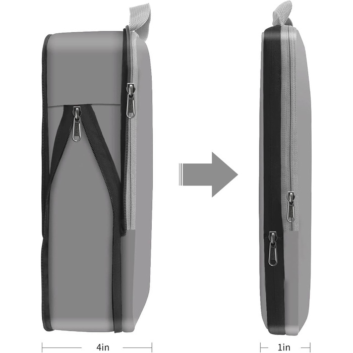 Органайзери для подорожей Eono by Amazon: набір кубів для пакування, 4 шт. (Сірий)