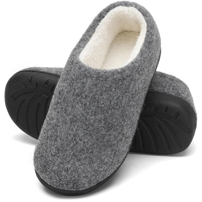 Зимові унісекс капці Mishansha з ефектом пам'яті (Memory Foam) та твердою підошвою, теплі домашні тапочки, розмір 36-47