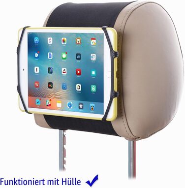 Універсальний силіконовий тримач для планшетів та iPad (7-10.5 дюймів) на підголівник авто TFY