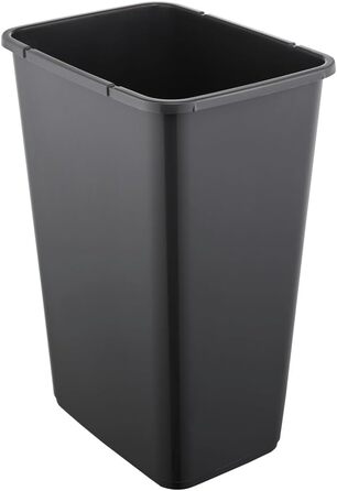 Контейнер для сміття Keeeper Premium з кришкою-фліп, Soft Touch, магнітний, сірий графіт (45 л)