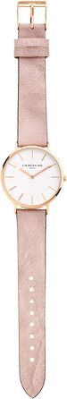 Жіночий годинник Liebeskind Berlin – 38 мм, кварцовий годинник з шкіряним ремінцем, водонепроникність 5ATM, стильний рожево-золотий колір