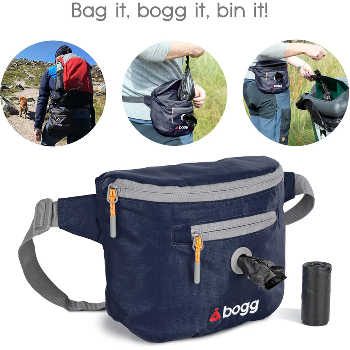 BOGG Універсальна сумка-переноска для собак | Диспенсер для пакетів та контейнер для відходів (Бромбіра)