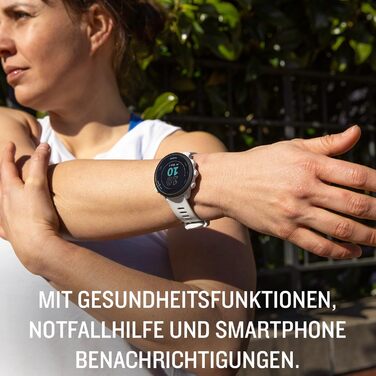 Garmin Forerunner 55 – GPS-годинник для бігу з кольоровим дисплеєм, що завжди активний, щоденними рекомендаціями щодо тренувань, прогнозом часу пробіжки, спортивними програмами та до 14 днів роботи від акумулятора. (Білий, одиничний)