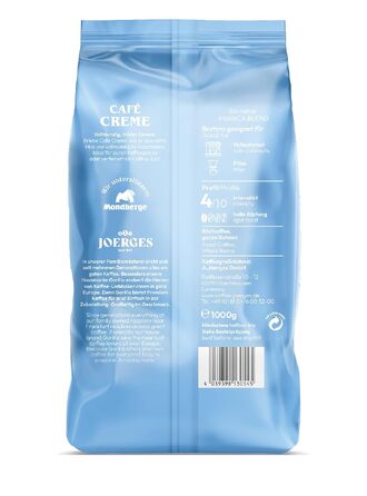 Кава в зернах Joerges Gorilla Café Creme, класична, 1 кг (набір 2 упаковки)