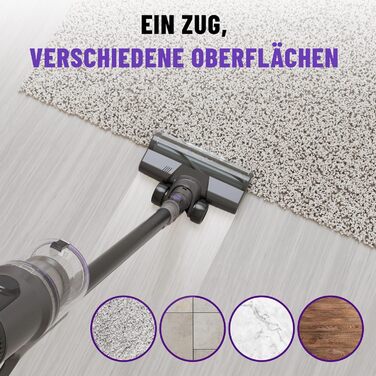 Акумуляторний пилосос Noaton AVC600 Deluxe з автоматичним режимом, LED дисплеєм та HEPA фільтром, 50000 Па, 600 Вт, до 85 хв роботи, 220 AW, для твердих поверхонь, килимів та шерсті тварин