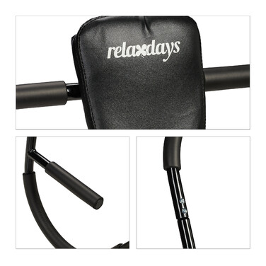 Relaxdays Ab Roller, Black