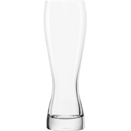 Stölzle Lausitz Wheat Beer Glasses, 6-Piece Set / Wheat Beer Glass, 0.3 Liter / Stylish Wheat Beer Glass / Wheat Beer Glasses, shatterproof and dishwasher safe