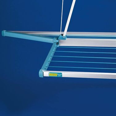 Сушарка для білизни на стелю JUWEL Samba 200 (13,7 м сушки, для великих речей/постільної білизни, регулювання висоти до 120 см)