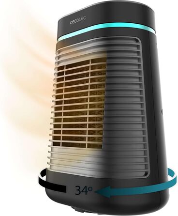 Обігрівач Cecotec ReadyWarm 1550 Max Ceramic Rotate - керамічний, 1500 Вт, з регулюванням температури та 3 режимами, білий