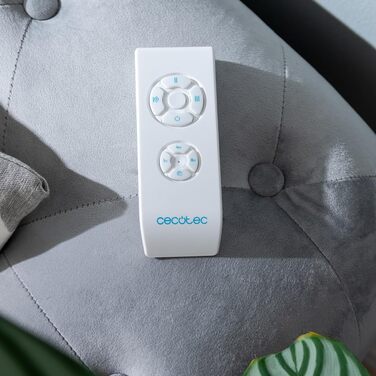 Стельовий вентилятор Cecotec EnergySilence Aero 4850 з підсвічуванням, 48 дюймів (122 см), 3 лопаті, пульт ДУ, DC-мотор, 6 швидкостей, режими зима/літо, нержавіюча сталь