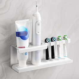Електричний тримач для зубних щіток з нержавіючої сталі, без свердління, з силіконовою оболонкою, для ванної кімнати, сріблястого кольору