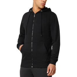 FM London: чоловічий худі на блискавці з капюшоном, чорний - ідеальний для спорту та відпочинку