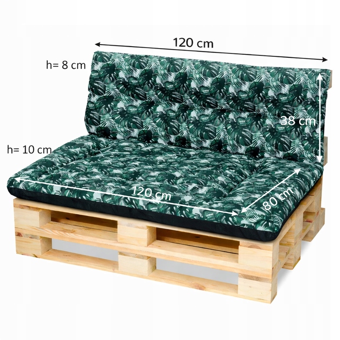 Подушка Superkissen24, 120 x 80 x 10 см, багатоколірна