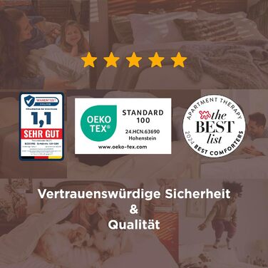 Комплект постільної білизни BEDSURE: ковдра зимова 135x200, ковдра літня 135x200, ковдра всесезонна 135x200, 450gsm, білий