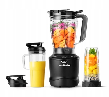 Стаціонарний блендер-витягач NutriBullet NBF550DG, 1500 Вт, чорний