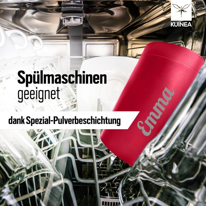 Термокружка KUINEA для кави та чаю, 350 мл, нержавіюча сталь, з невеликим клапаном, зелена, BPA-free