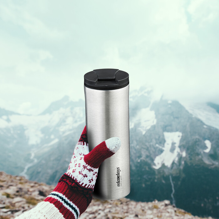 Relaxdays Stainless Steel Thermobecher 400ml