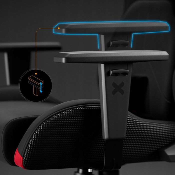 Ігрове крісло Diablo Chairs X.One Prime, тканина, чорне