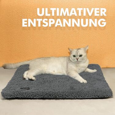 Самогріюча лежанка для котів на підвіконня, м'яка та неслизька, 90 x 28 см, сірий колір