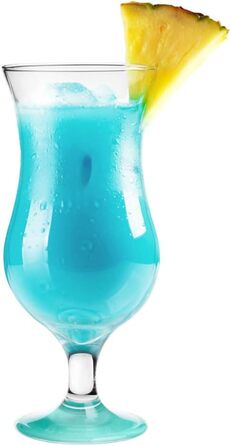 Набір келихів Glasmark Krosno для коктейлів, лонг дринків, води, 6 шт x 420 мл, бірюзовий, для посудомийної машини