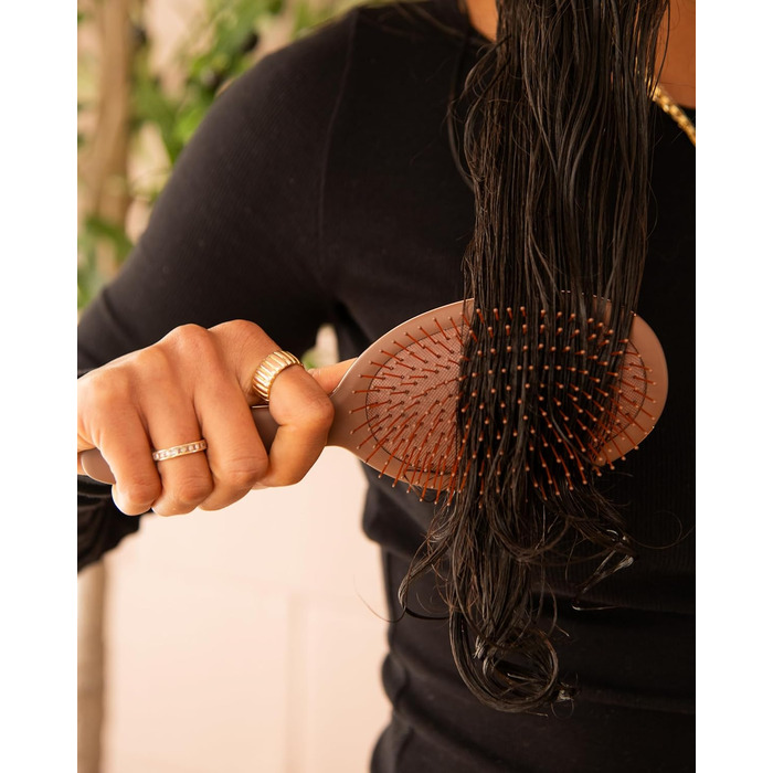 FRAMAR Щітка для волосся без заплутування - для довгих волосся, для жінок, для мокрого волосся, розпушувач, антизаплутування, для кучерявого волосся (Чоколад)