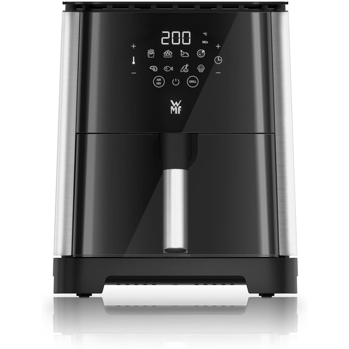 WMF Multi Taste Hot Air Fryer, Airfryer, 1550 W, 4.6l for 2-4 people, healthy frying, drying, grilling, hot air fryer with 8 programs, 4.6 Liter Air Fryer, black