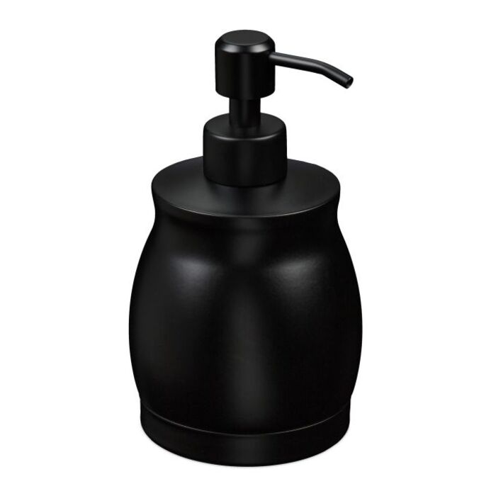 Relaxdays Stainless Steel Soap Dispenser, 390 ml