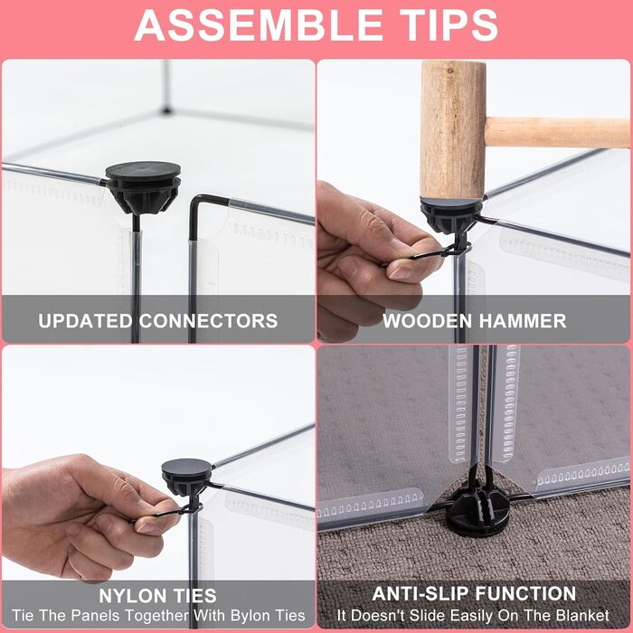 Клітка-загон для дрібних тварин Brian & Dany, 12 панелей, 180x90x75 см