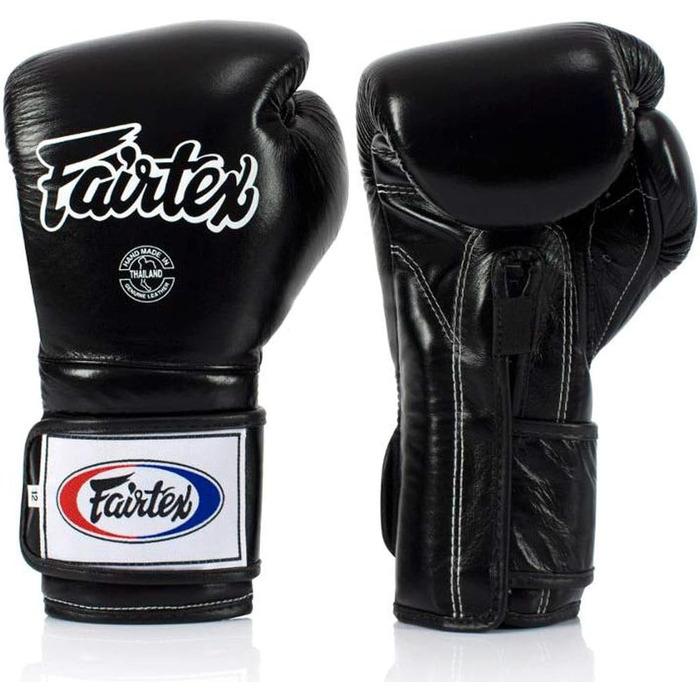 Fairtex Boxing Gloves, BGV9, Mexican Style, Black