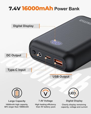 Електрична гріюча жилетка для жінок з Powerbank 16000mAh 7.4V - тепла жилетка для сноубордингу, катання на моториках та активного відпочинку