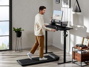 Electric Standing Desk with Drawers | Adjustable Height Desk with Monitor Stand & Phone Holder for Home Office & Office | 120x60cm Black