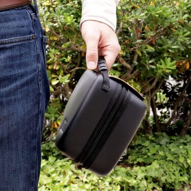 Чохол для DSLR камери USA Gear з жорстким корпусом, захистом Eva, швидким доступом, м'яким інтер'єром та гумовим руків'ям (колір коричневий, веганська шкіра)