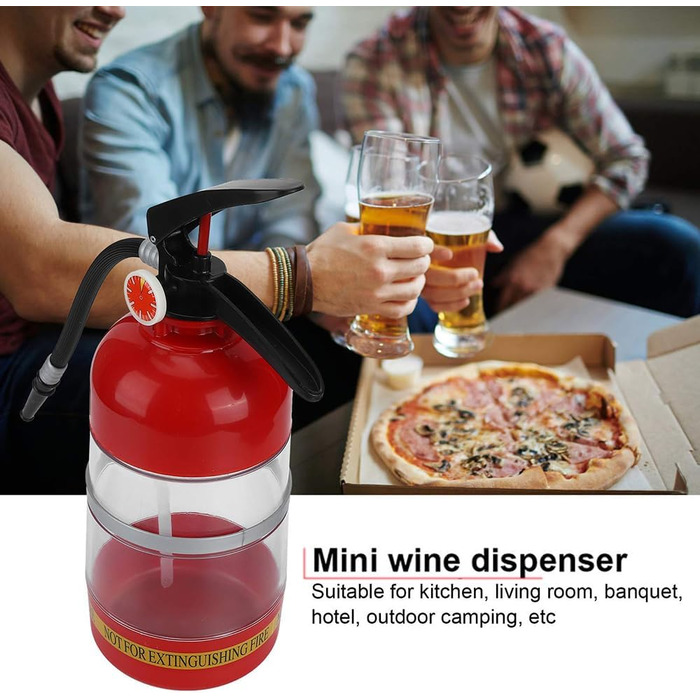 2L Whiskey Aerator, Fire Extinguisher Shape, Beer Maker for Wine, Beer, Whiskey, Drinks, Cocktails, Spirits