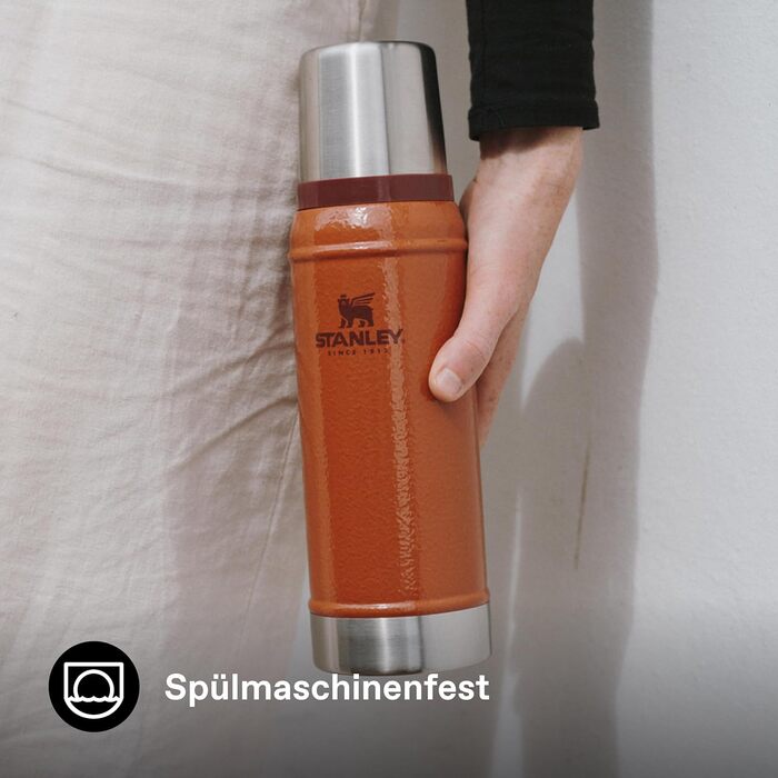 Термос Stanley Classic Legendary 750 мл, зелений (Hammertone Clay), нержавіюча сталь, BPA-Free, для гарячих та холодних напоїв