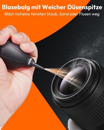 Rollei Набір для чищення камери APS-C XL (8-в-1): Lenspen, груша, серветки, рідина, стіки для сенсора (16мм)