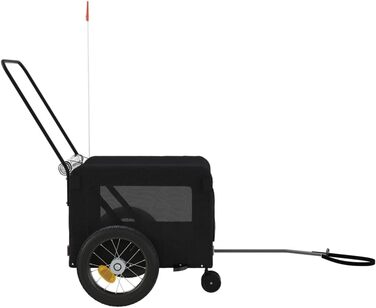 Фургон для велосипеда, переноска для собак, чорний (120 x 54.5 x 53 см)