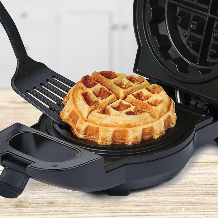 Електрична вафельниця PowerXL Waffle Star 13 см з антипригарним покриттям, для солодких та солоних вафель, овочевих, шоколадних, піца-вафель