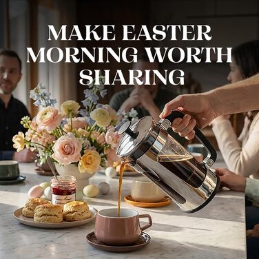 ESPRO P5 French Press: Френч-прес з подвійним мікрофільтром, 950 мл, Borosilikatglas