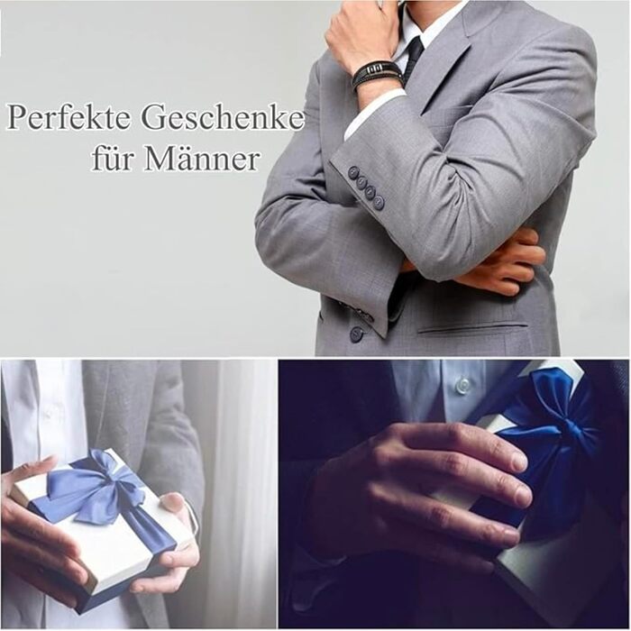 Чоловічий браслет з натуральної шкіри, плетіння ручної роботи. Чоловічі браслети зі сталевою застібкою, браслет з шкіри корів'ячої, широкий браслет з магнітною застібкою.