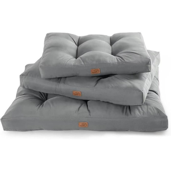 Килимок для собак BEDSURE великих порід, 111x89 см, водонепроникний, сірий, 10 см заввишки