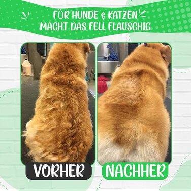 Зубна щітка для собак та котів з захисними нопочками - видаляє підшерсток, ковтуни та вузли. Ідеально для довгошерстих порід, таких як кокапу, пудель. Щітка для щоденного догляду за шерстю, розмір M-L. Зубна щітка 2.0 велика