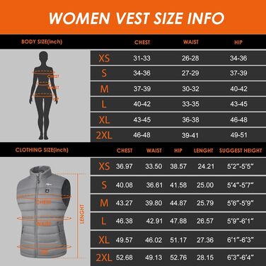 Гріюча жилетка для жінок Telguua з акумулятором 5V 12000mAh, USB-C, 4 зони нагріву, 3 режими температури, для активного відпочинку, біла (XXL, сірий)