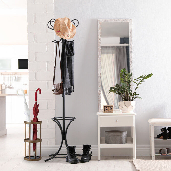 Relaxdays Bamboo Round Umbrella Stand