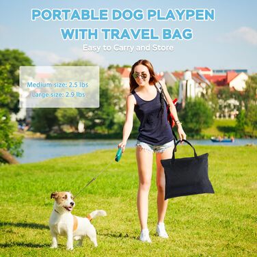 Летячий вольєр для собак, котів та кроликів, розмір M, 80x50x55 см (Синій). З водонепроникним дном, складаний, з дихаючої сітки.