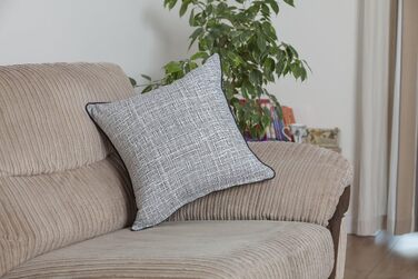 Декоративні подушки TreeWool з бавовни, чорні, з золотим принтом і кантами, 45x45 см, 2 шт