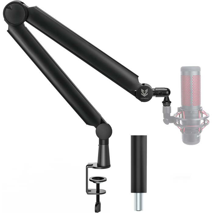 Підставка для мікрофона SENSIC SA-30 настільна з поворотним кріпленням, адаптер 3/8-5/8, універсальна, професійна, чорна