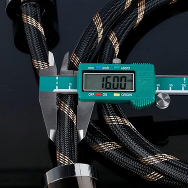 Hi-End мережевий кабель SKW Audiophile Schuko, силовий кабель живлення для сабвуфера, підсилювача, AV/DV систем (3м, чорний)