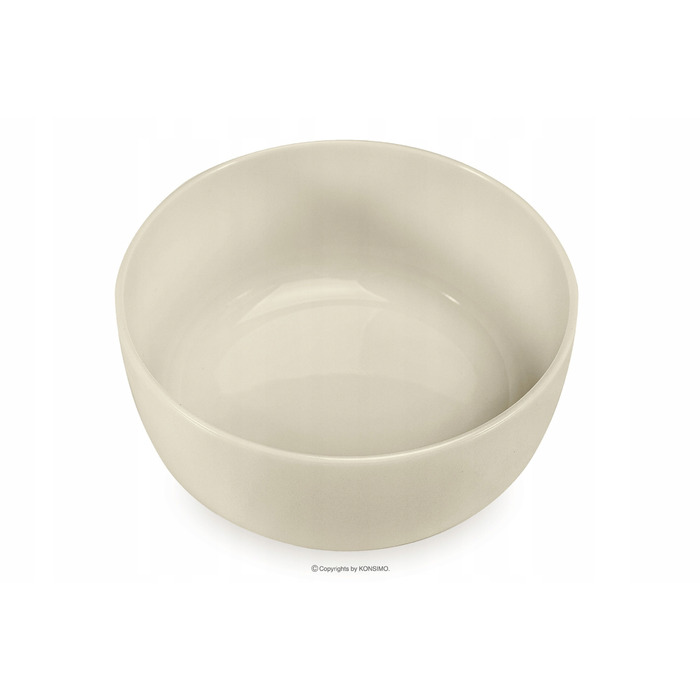 Обідній сервіз Konsimo Victo, бежевий глянцевий, набір тарілок на 6 осіб (12 предметів)