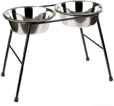 Подвійний годівниця для тварин Classic Pet Products з нержавіючої сталі, 1600 мл, 300 мм, VIT-36757